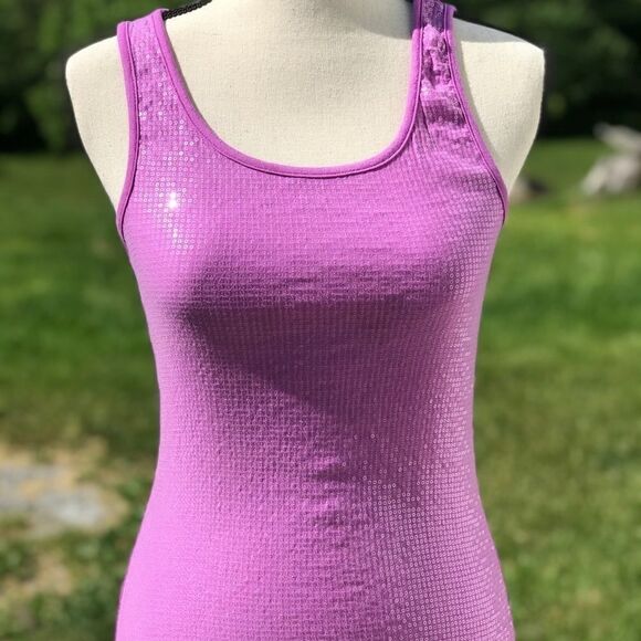 Purple Sequined Tank Top - Picture 1 of 5